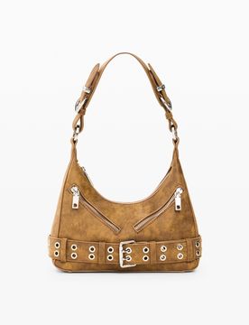 Bolso Hombro Mediano, Mujer, Poliuretano, MarróN, U