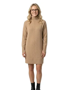 Robe à Manches Longues Carola Beige M