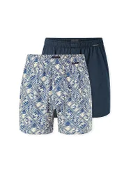 Boxershorts 2er Pkg. sortiert 16 blau XL herren