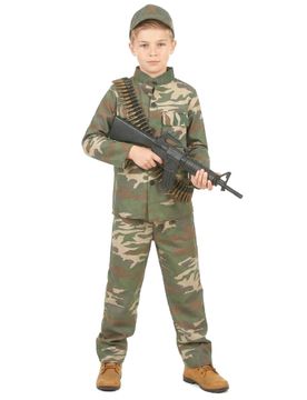 Tapferer Soldat Kinderkostüm camouflage