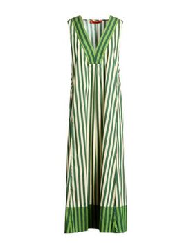 Maxi-Kleid Damen Dunkelgrün L Damen