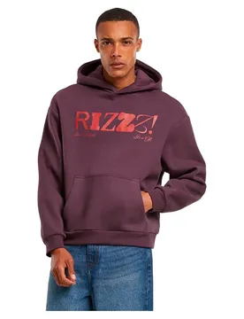 Mister Sweat à Capuche Rizzz Fluffy Plum Purple S