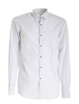 Camicia bianca con stampa logo