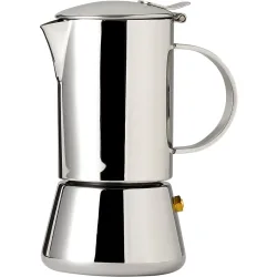 Cafetera italiana de inoxidable apta inducción