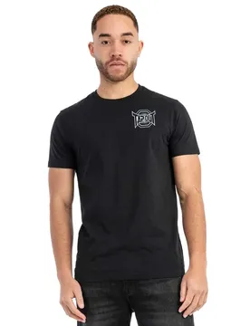 T-shirt à Manches Courtes Punkass Black / Grey S