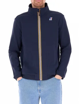 K-way Felpa in cotone BLU NAVY M - K-way - FashionsVida