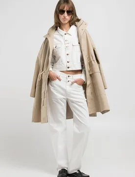 Vaqueros de mujer rectos de algodón con bolsillos - Replay - FashionsVida