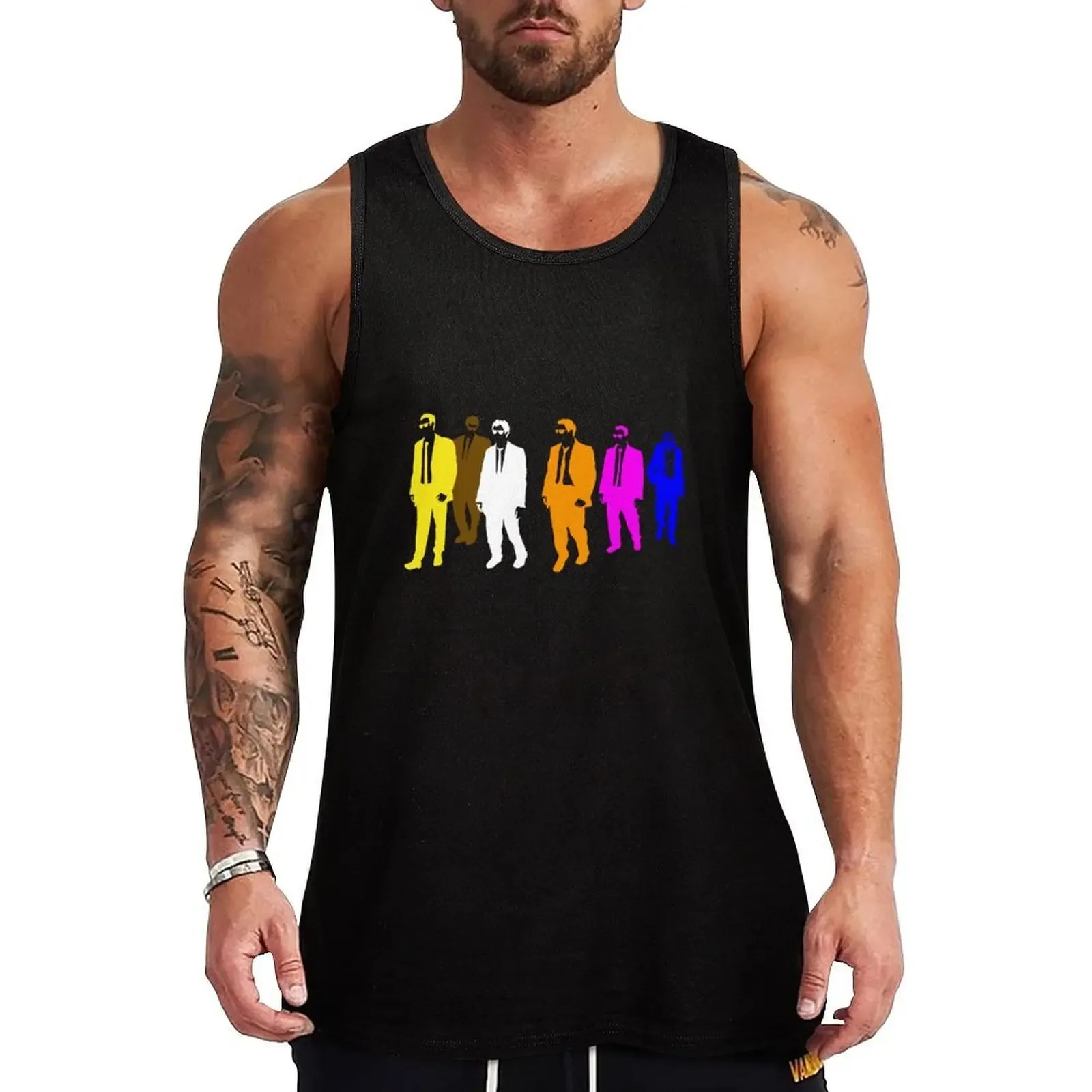 Reservoir Colors with Mr. Blue Tank Top Simple Tank Top Basic Regular Fit Casual Undershirt - Aliexpress - FashionsVida