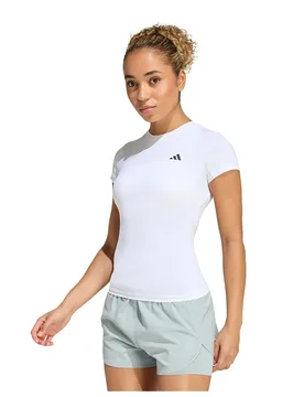 T-shirt à Manches Courtes Power Essentials Workout Contour White XL - Adidas - FashionsVida