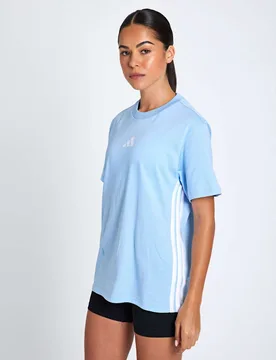Pure Cotton Crew Neck T-Shirt Light Blue female - Adidas - FashionsVida