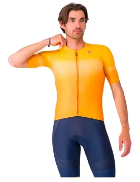 Maglia A Maniche Corte Upf Orange - Castelli - FashionsVida