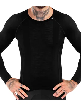 Srx typhoon camiseta térmica manga larga Negro (L) - Siroko - FashionsVida