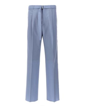 Pantaloni con piega sul davanti