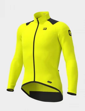 Maglia invernale ciclismo R-EV1 THERMAL giallo fluo - ALE' - FashionsVida