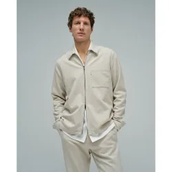 Sobrecamisa de hombre de manga larga con lino