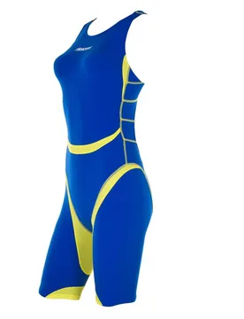 Tri Shark Ef Pro Sleeveless Trisuit Royal Blue / Yellow 42 Women - Mosconi - FashionsVida