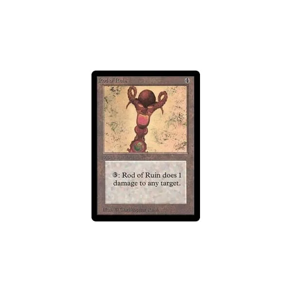 Rod of Ruin Beta - Magic: The Gathering - FashionsVida