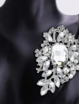 Beaut&Berry Luxury Shiny Crystal Glass Brooches for Women Rhinestone Pins Friends Party Gifts Banquet Jewellery Accessories - Aliexpress - FashionsVida