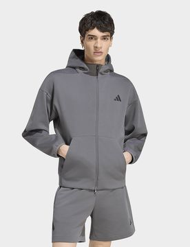 Mens Giacca da allenamento Z.N.E. con zip integrale - Grigio, grigio grigio Uomo taglia XL