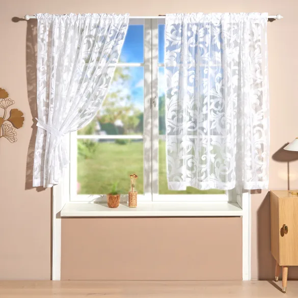 Gardine mit Raffhalter 2er-Set 140x140cm - Eldo - FashionsVida