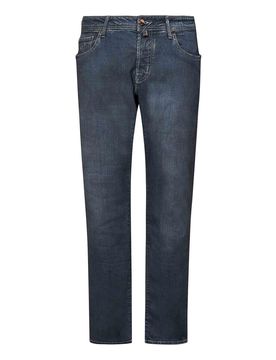 Jeans Slim Fit a Vita Bassa In Denim