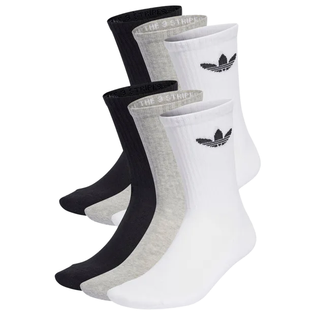 Trefoil Unisex Socks - Black - Size 6.5-8 - Poly (Polyester) - Black - Size: 6.5-8 - Adidas - FashionsVida