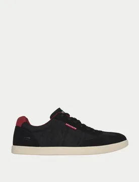 Placer Vinson Lace Up Trainers Black male - Skechers - FashionsVida