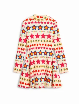 Robe étoiles WHITE 3/4 female - Desigual - FashionsVida