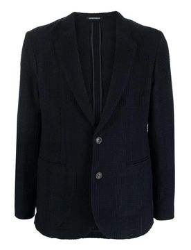 Giacca blazer monopetto in lana