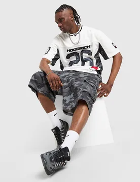 Mens Pantaloncino Cargo Camo Ryder - Grigio, grigio grigio Uomo taglia M - Hoodrich - FashionsVida
