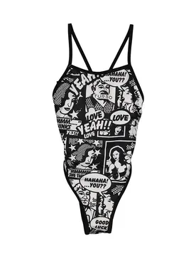 Maillot De Bain à Fines Bretelles Yeah Comic