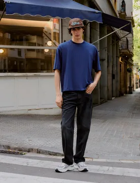 Jean Straight Fit 42 Noir - Bershka - FashionsVida