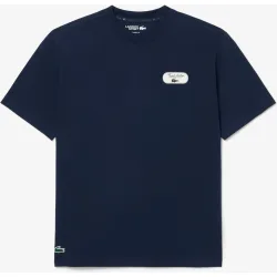 Lacoste - En azul de manga corta