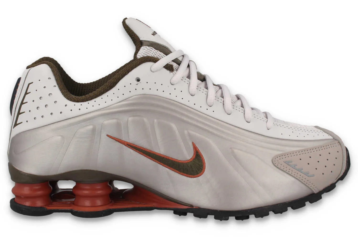 Shox R4 - Sneaker - silber rot - Herren - Size: 45.5 - Nike - FashionsVida