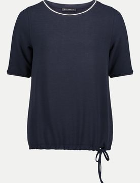 T-Shirt mit Bindeschleife Blau 44