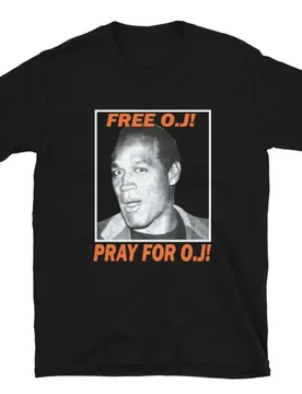 A-Free O.J.! Pray For O.J.! Throwback 90s OJ Simpson Trial Bootleg Shirt - Aliexpress - FashionsVida