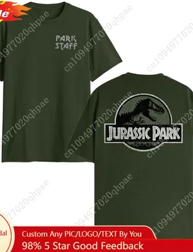 Jurassic Park Park Staff Classic Logo Symbol Mens T-Shirt - Aliexpress - FashionsVida