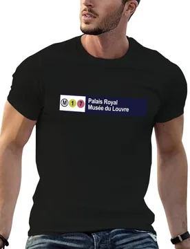 Louvre Museum Paris Metro Station Sign Palais Royal T-Shirt t shirt custom print man tshirt T-Shirt - Aliexpress - FashionsVida