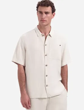 Shirt Short Sleeve With Linen, Gar ale