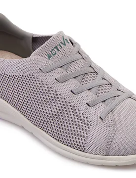 Juno - Clearance Women's Extra Wide Shoes for Swollen Feet - Grey - Size: 8 XXW - Cosyfeet - FashionsVida