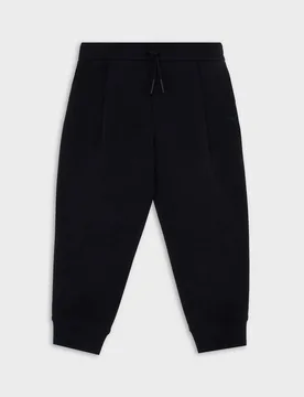 Pantalone jogger blu in felpa stretch con pinces 10-16 anni - Emporio armani - FashionsVida