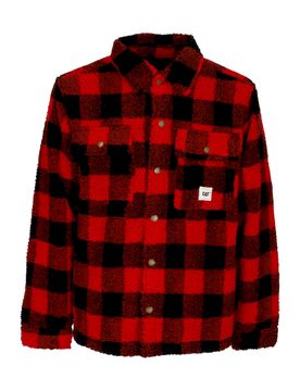 Camicia Imbottita Uomo Buffalo Overshirt Red/black
