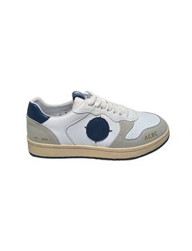 Shpjata_513 Uomo Pelle Blu