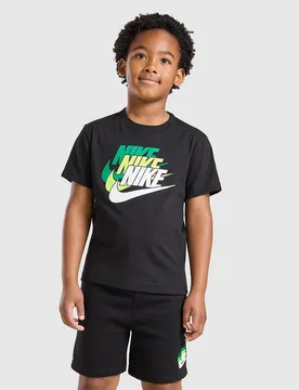 Repeat Logo T-Shirt/Shorts Set Children, Schwarz - unisex - Size: 2-3Y - Nike - FashionsVida