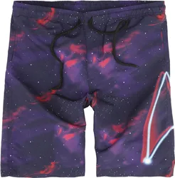 Badeshort - Galactic - S bis XXL - für Männer - Größe L - multicolor - EMP exklusives Merchandise! - Männer - male