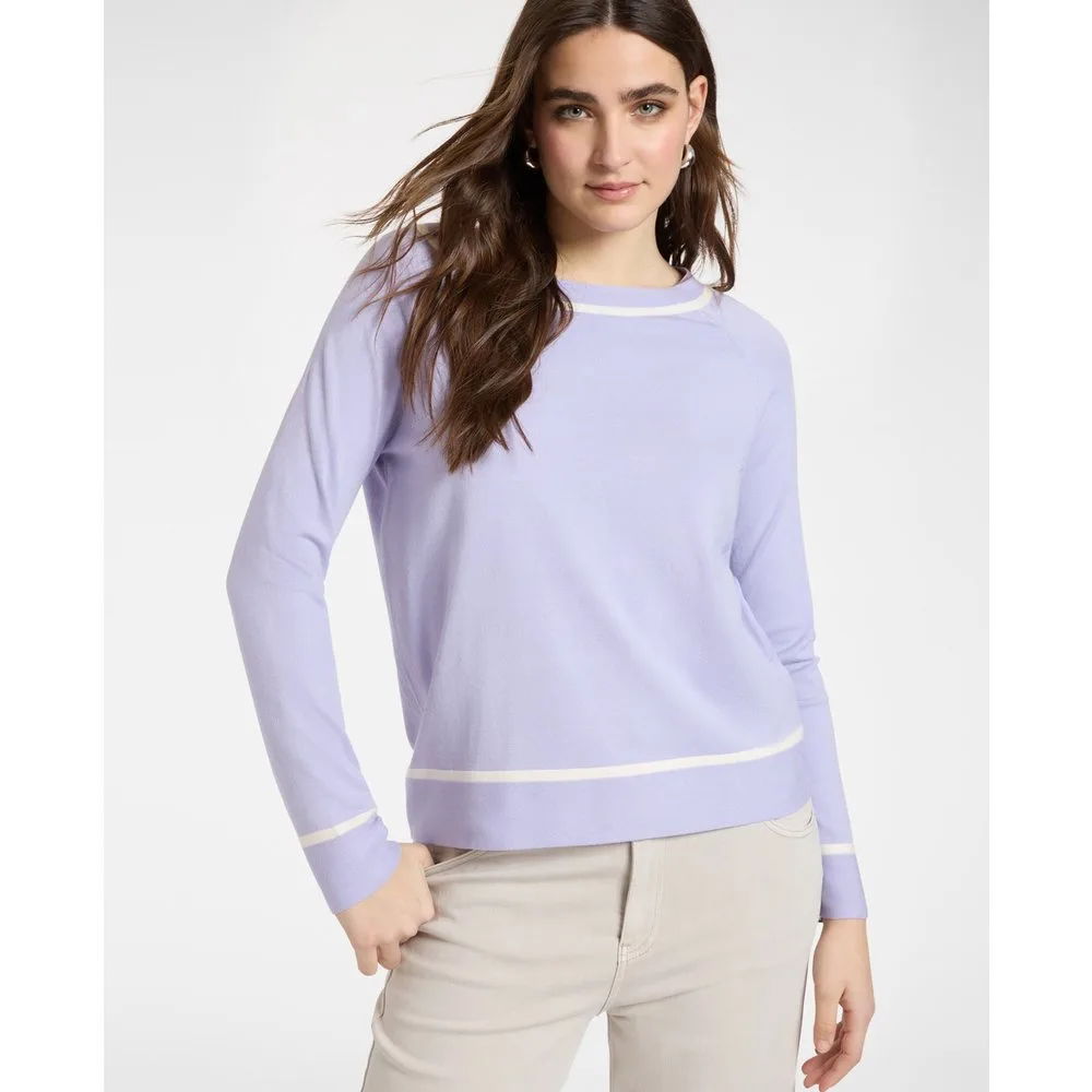 Jersey de mujer de rayas mezcla de viscosa ajuste regular y longitud media - Elena Miró - FashionsVida