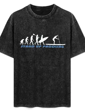 Stand Up Paddling - SUP Evolution T-Shirt Summer Fashion Casual Tee Shirt - Aliexpress - FashionsVida