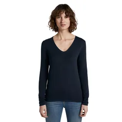 Pull à Col En V Front Logo Coin Sky Captain Blue 2XL