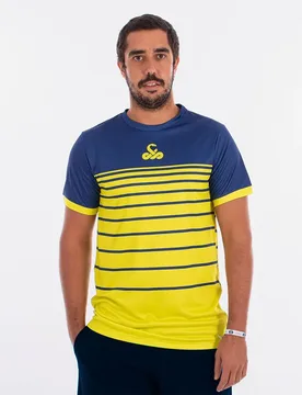 Mortal Short Sleeve T-shirt Navy / Lime L - Vibor-a - FashionsVida