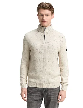 Troyer Pullover beige S herren - Tom tailor - FashionsVida